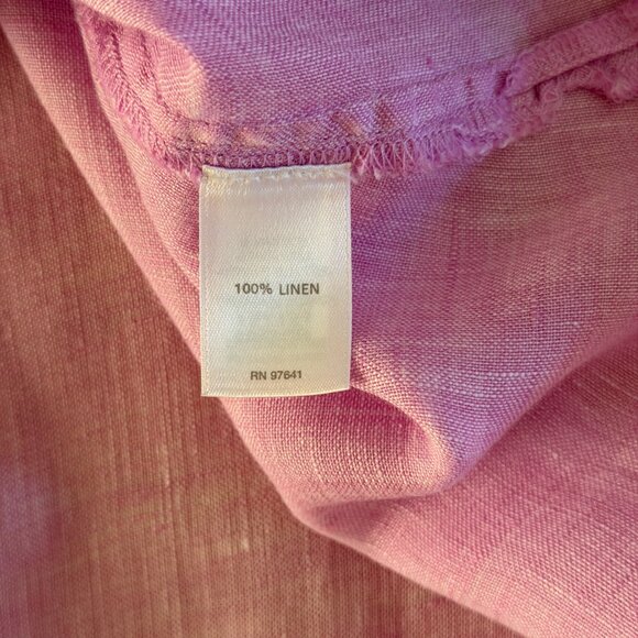 J. Jill Pink Linen Tunic Size Small - Picture 11 of 12